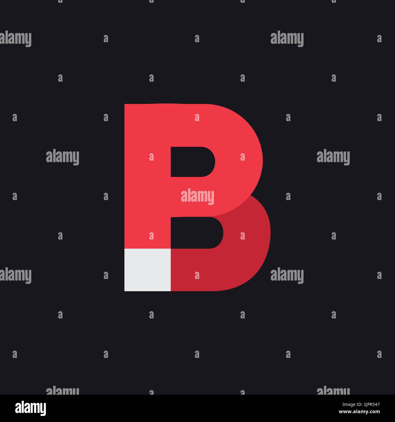 P B Design-Vorlage für das Logo „Letter“. Grafisches Alphabetsymbol für die Unternehmensidentität. Kreatives typografisches Icon-Konzept. Vektorelement Stock Vektor