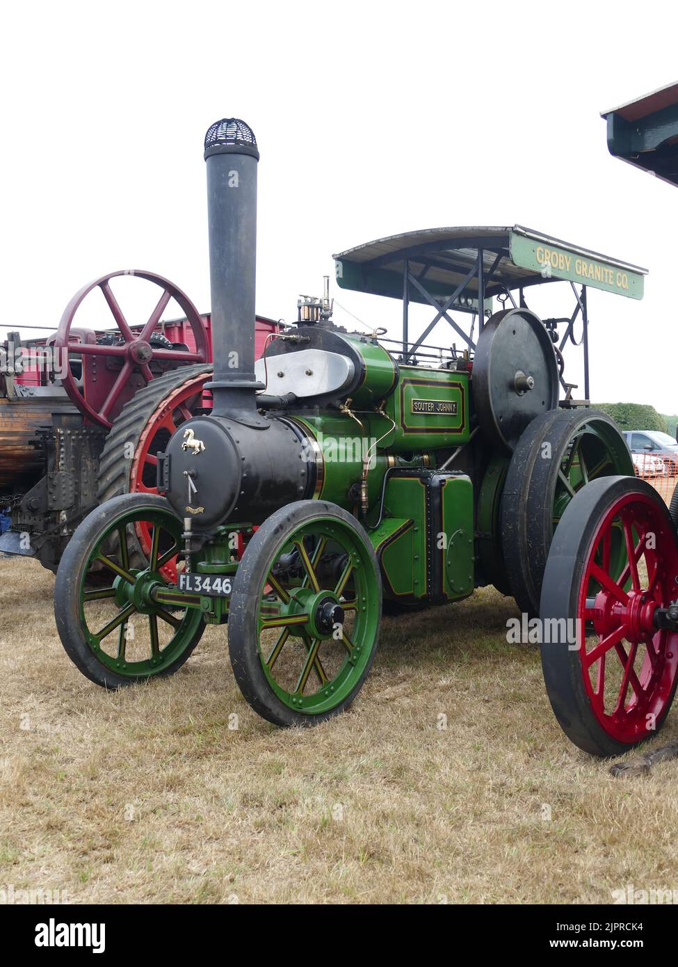 Dampfmaschinen auf einer Landmesse Stockfoto