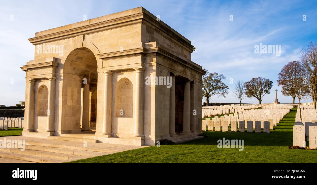 Serre Straße Friedhof Nr. 1, Somme, Frankreich Stockfoto