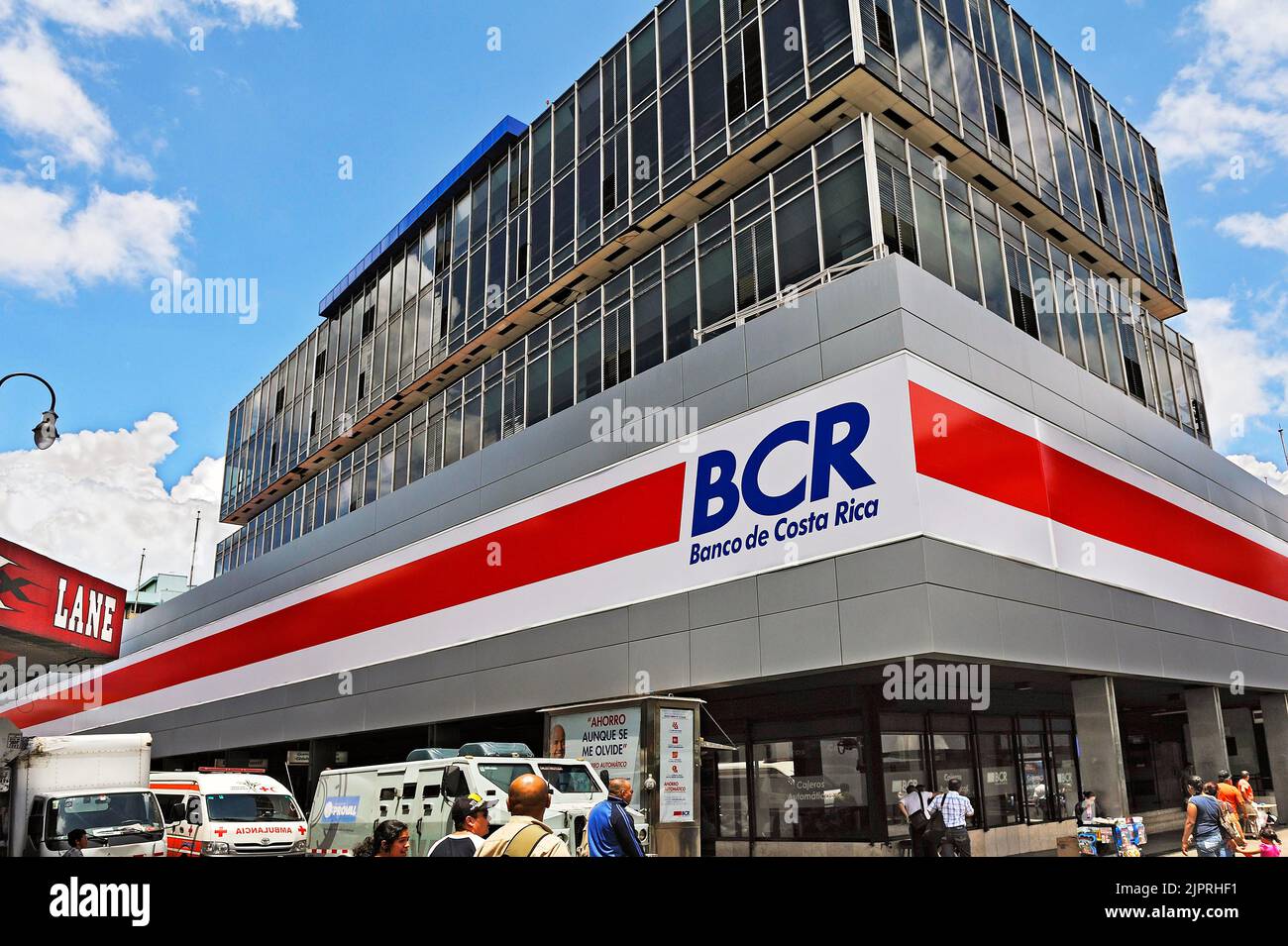 Bankgebäude, Banco de Costa Rica, San-Jose, Costa Rica, Zentralamerika Stockfoto