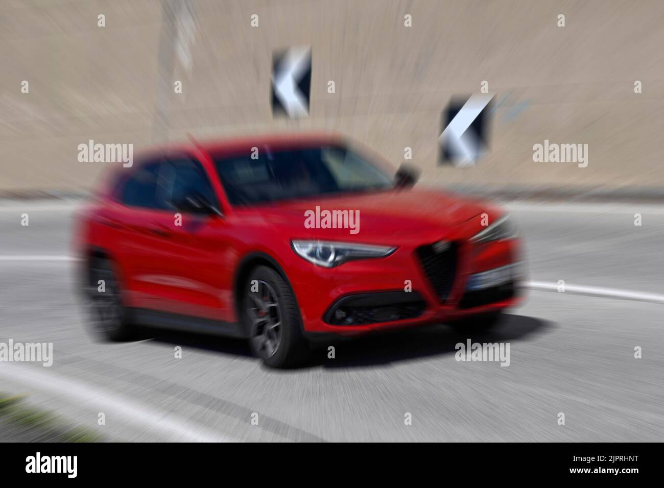 Wischen Bild PKW Alfa Romeo Stockfoto