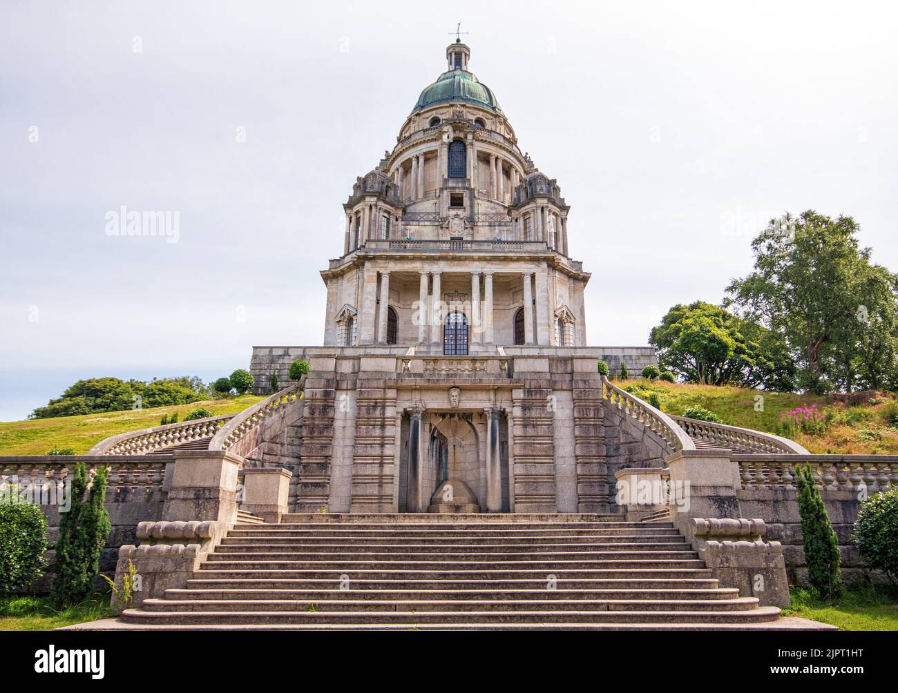 Unter dem Ashton Memorial, Williamson Park, Lancaster, Großbritannien Stockfoto