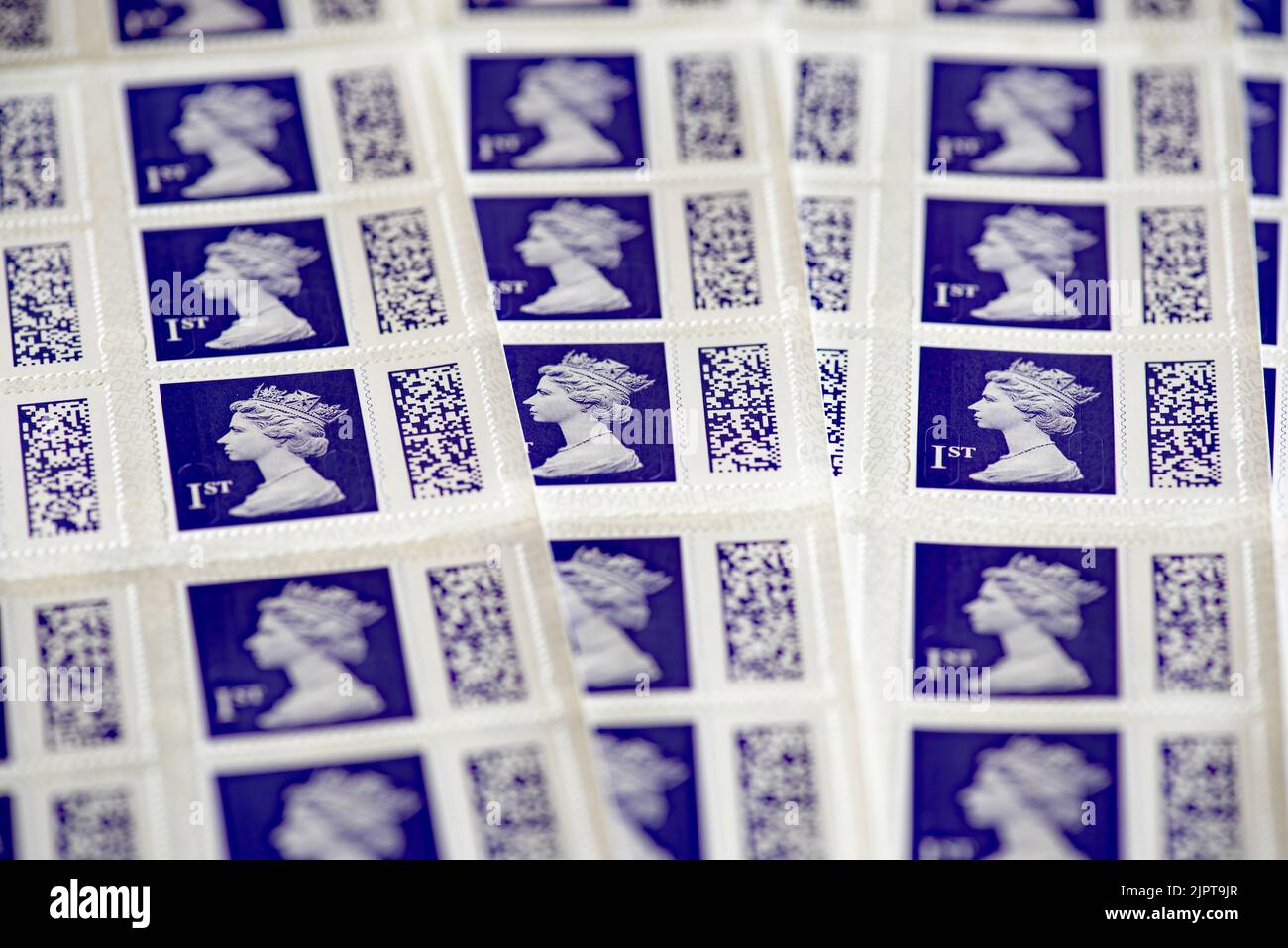 Royal Mail ist der Ansicht, dass der neue Funktionsbarcode „die Einführung zusätzlicher Sicherheitsfunktionen ermöglichen und den Weg für innovative Dienste ebnen wird“. Stockfoto