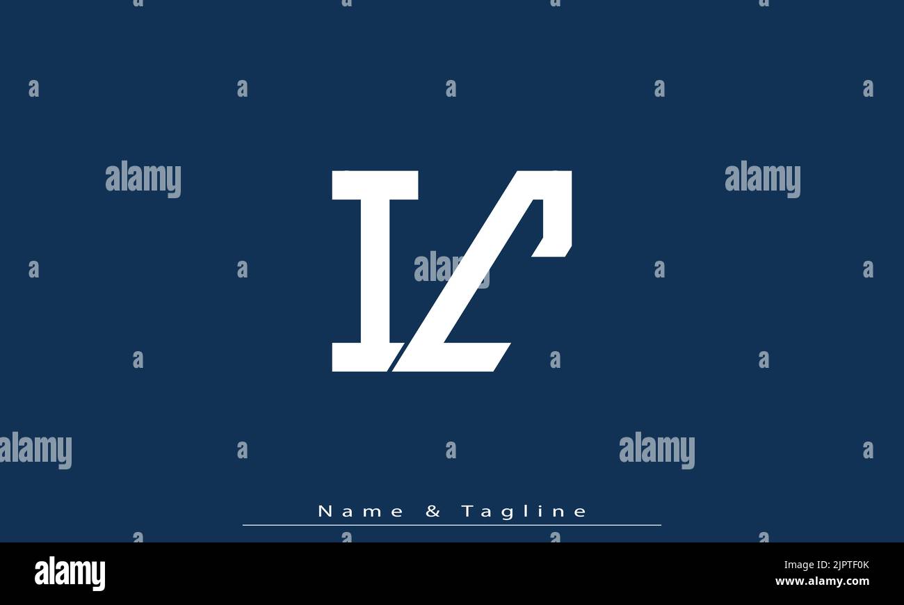 Alphabet Buchstaben Initialen Monogramm Logo IC , CI Stock Vektor