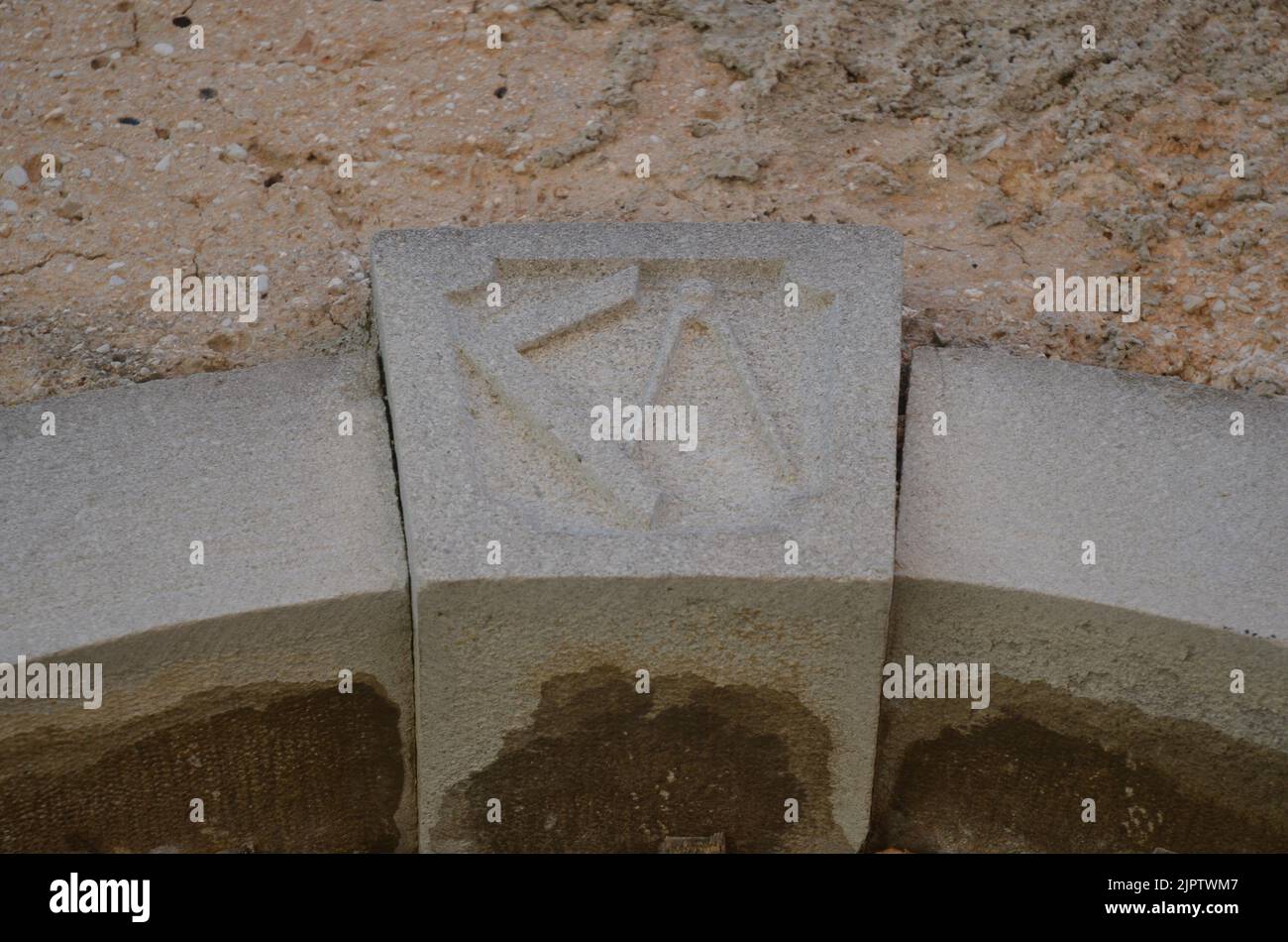 Freimaurer-symbol Stockfoto