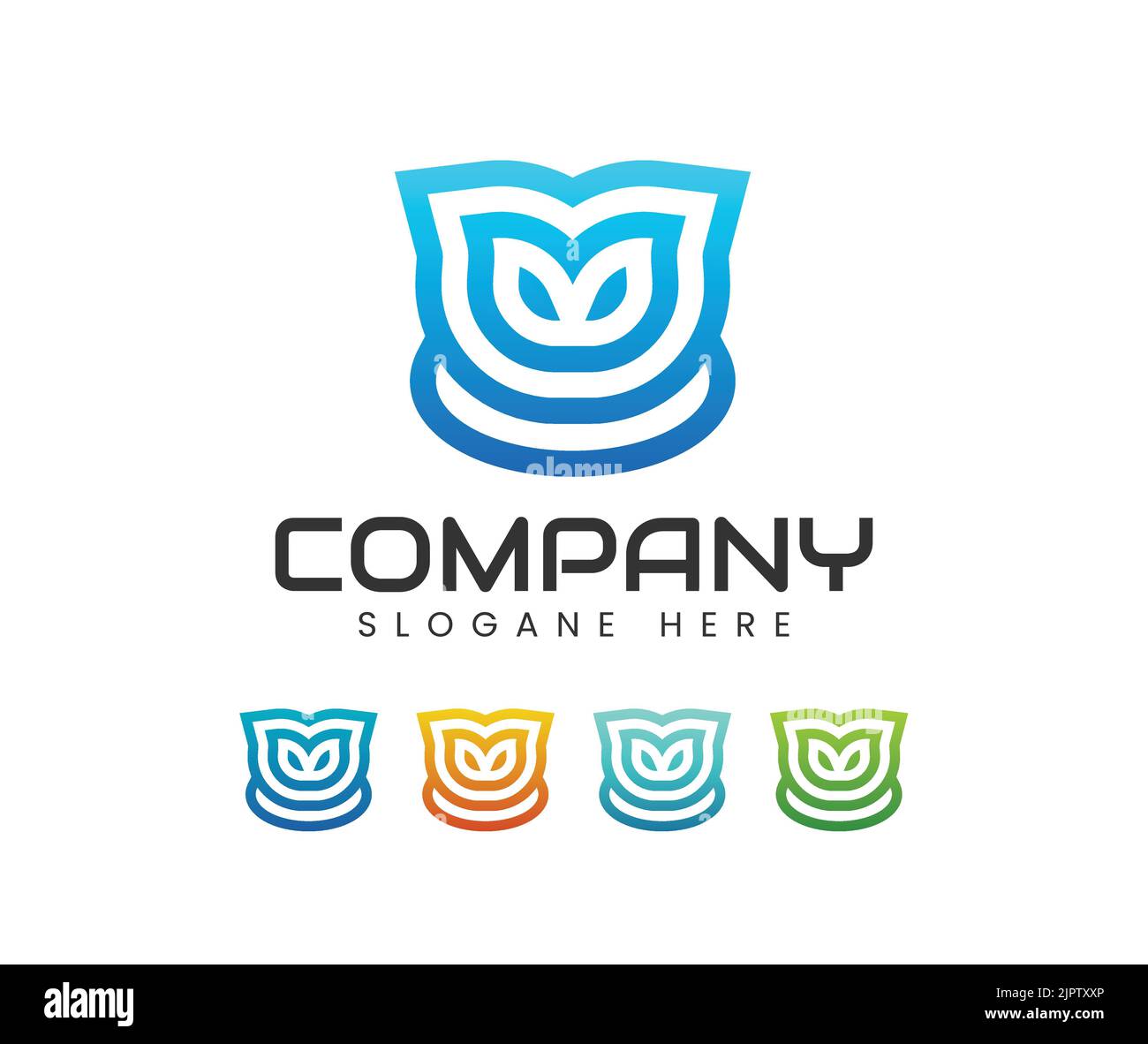 Abstrakte Linie Kunst Blume Logo Design Vorlage. Natursymbol der Kosmetik. Moderne kontinuierliche Linienkunst. Modedruck. Logo des Schönheitssalons. Stock Vektor