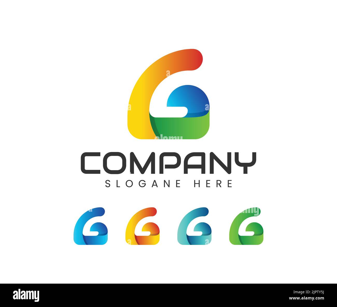 Modernes G-Logo-Design. Online Wi-Fi Icon G-Logo-Design Stock Vektor