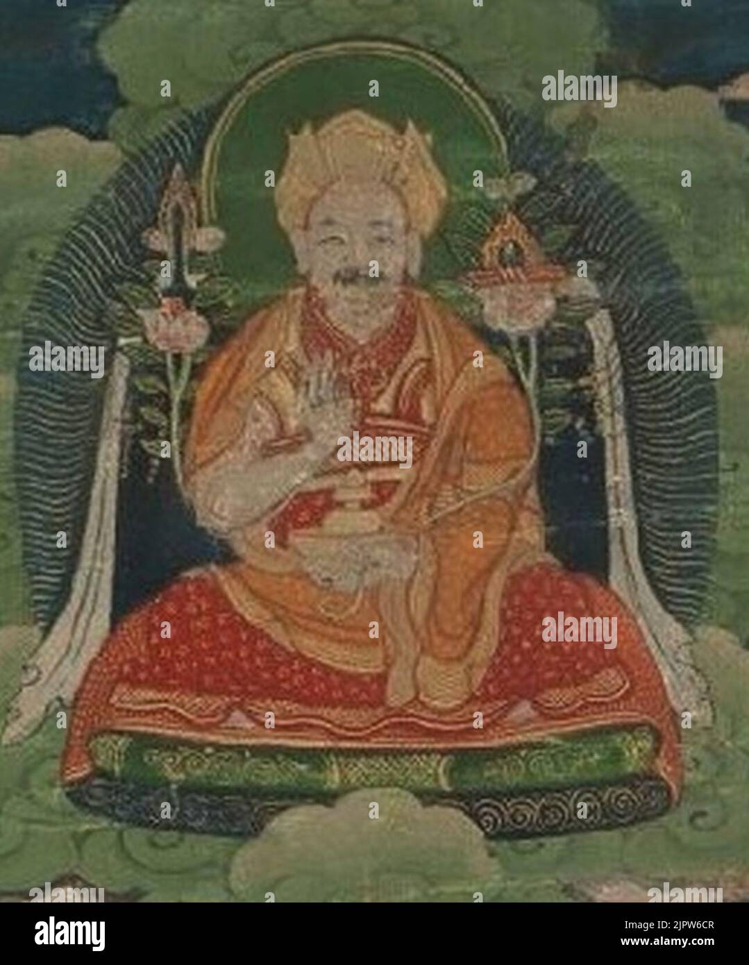 Der dritte Changkya, Rolpe Dorje (geboren 1717 - gestorben 1786) Stockfoto