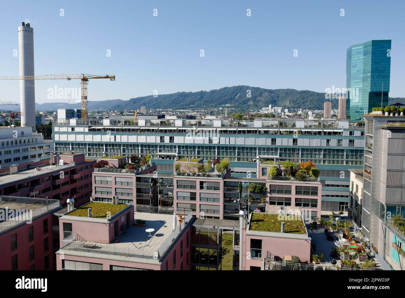 Industriequartier, Bezirk 5, Zürich, Schweiz, August 2022 Stockfoto
