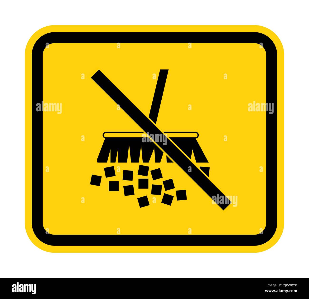 Warnschild Staub Vermeiden Stock Vektor