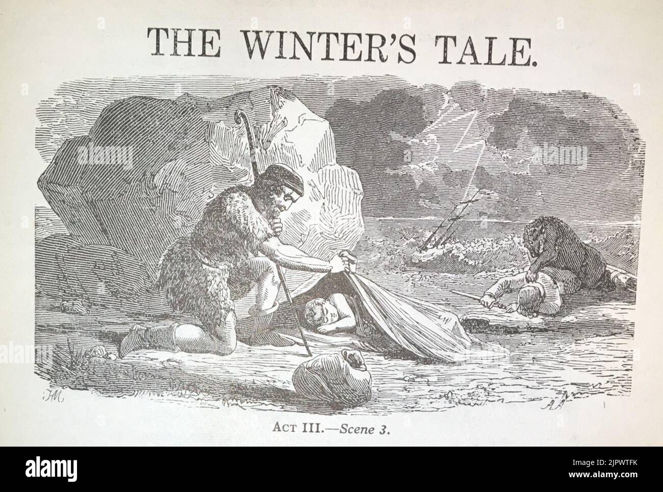 The Winter's Tale Lithograph Stockfoto
