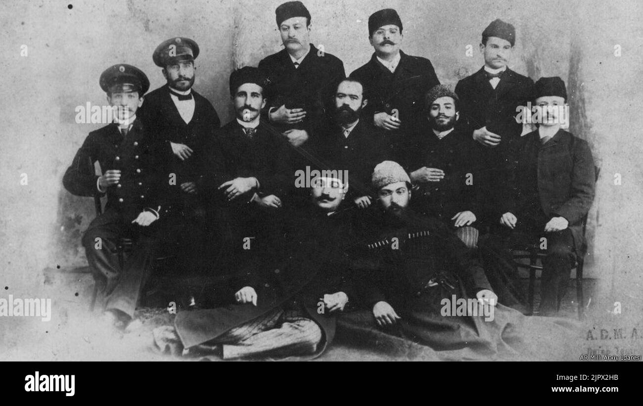 Theatergruppe der Mahmudbeyov Stockfoto