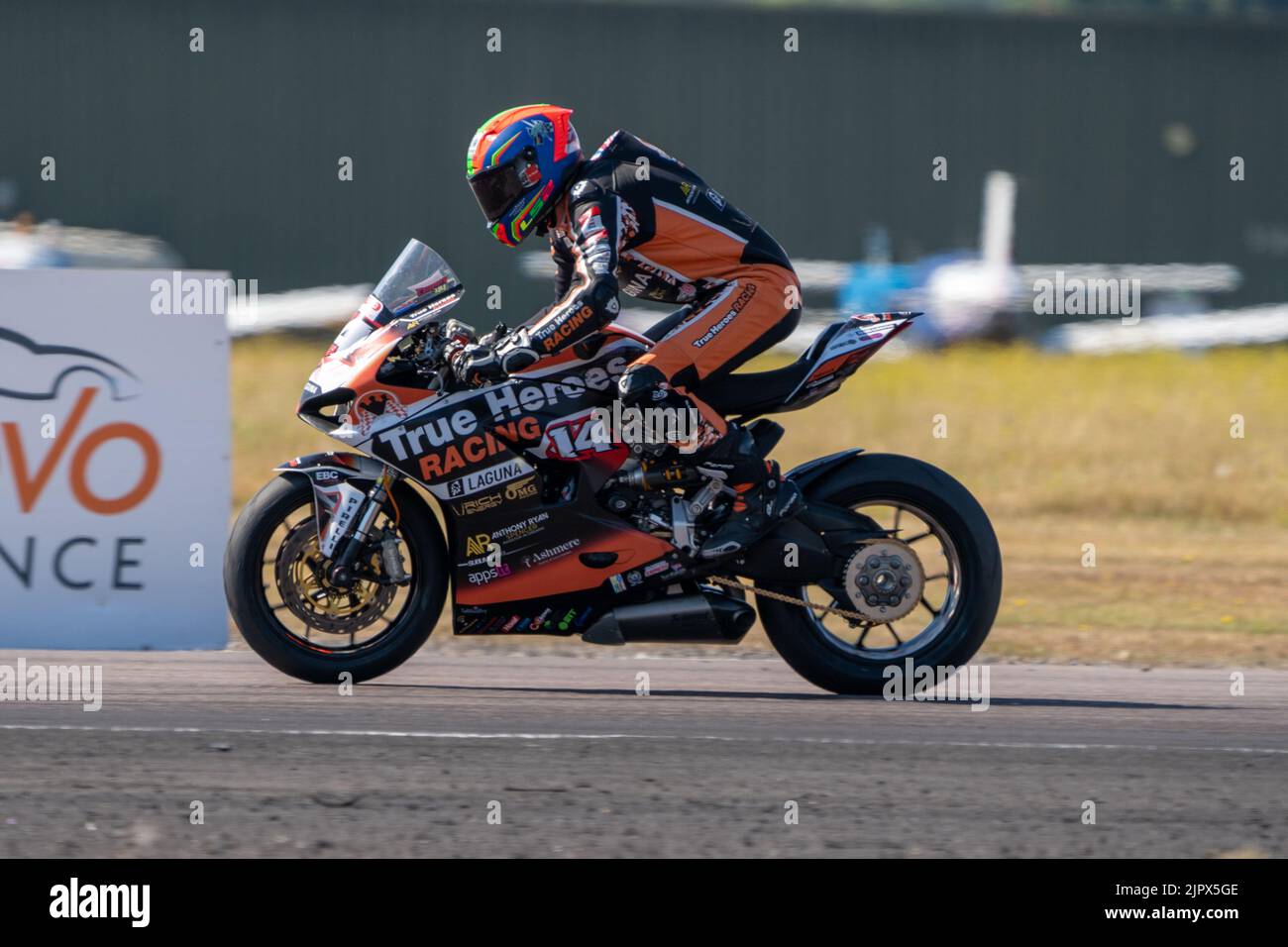 Joey Thompson 14 Wilson Craig Racing Honda British Super Bikes GP2 Thruxton 2022 Stockfoto