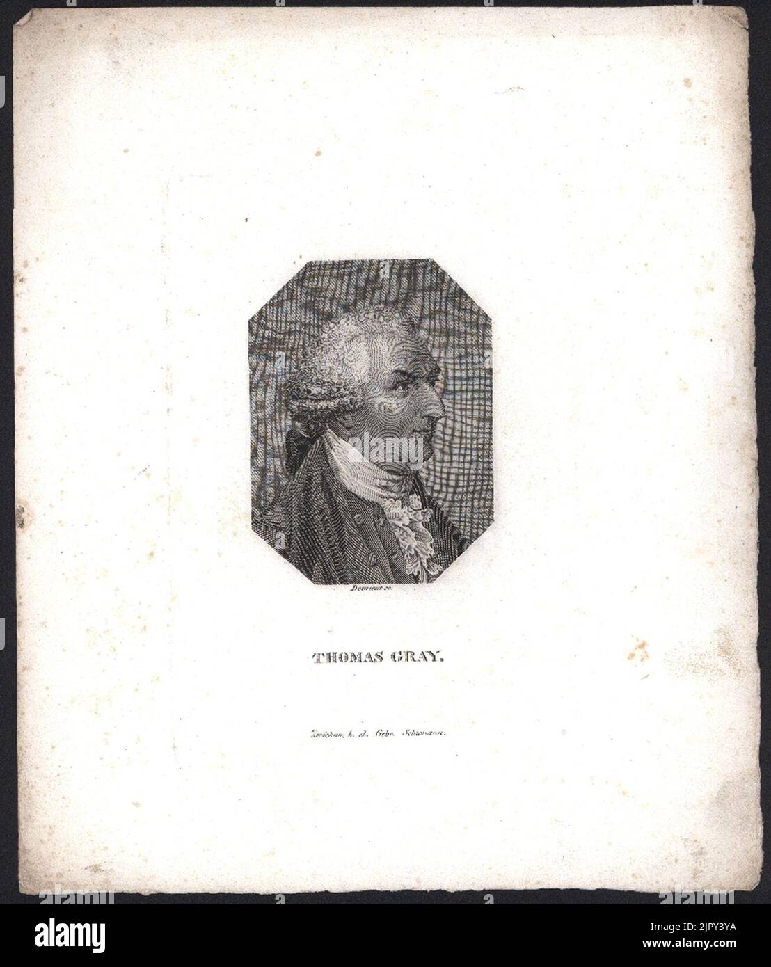 Thomas Gray (W. Devrient) Stockfoto