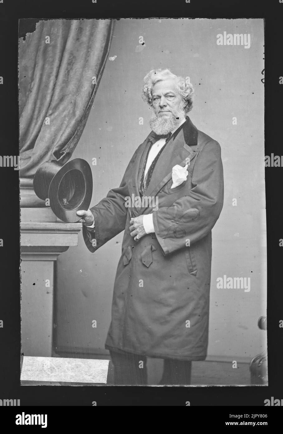Thomas U. Walter vom Mathew Brady Studio, c. 1860-1870, Glasplattenkollodion negativ, Stockfoto