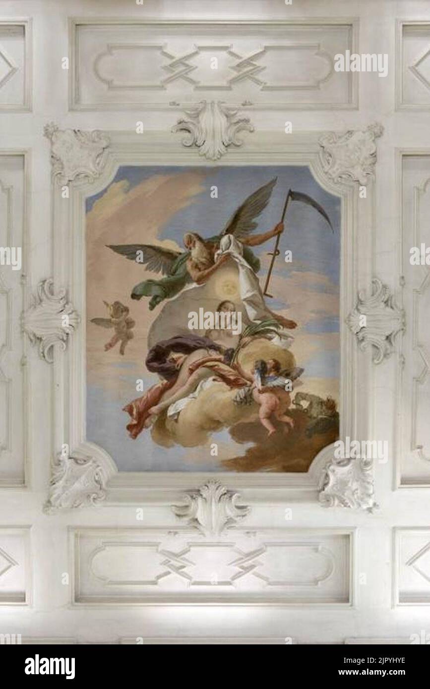 Tiepolo - Il Tempo scopre la Verità e caccia l'INVIDIA, 1734 Stockfoto