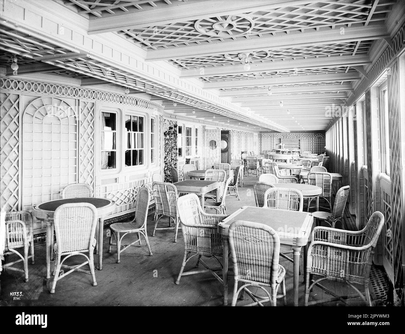 Titanic Café parisien Stockfoto