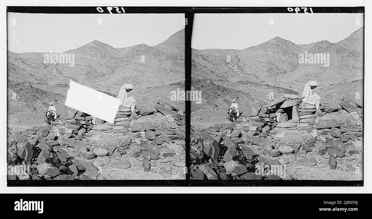 Zum Sinai, über das Rote Meer, Tor, und Wady Hebran. Handelt. Stockfoto