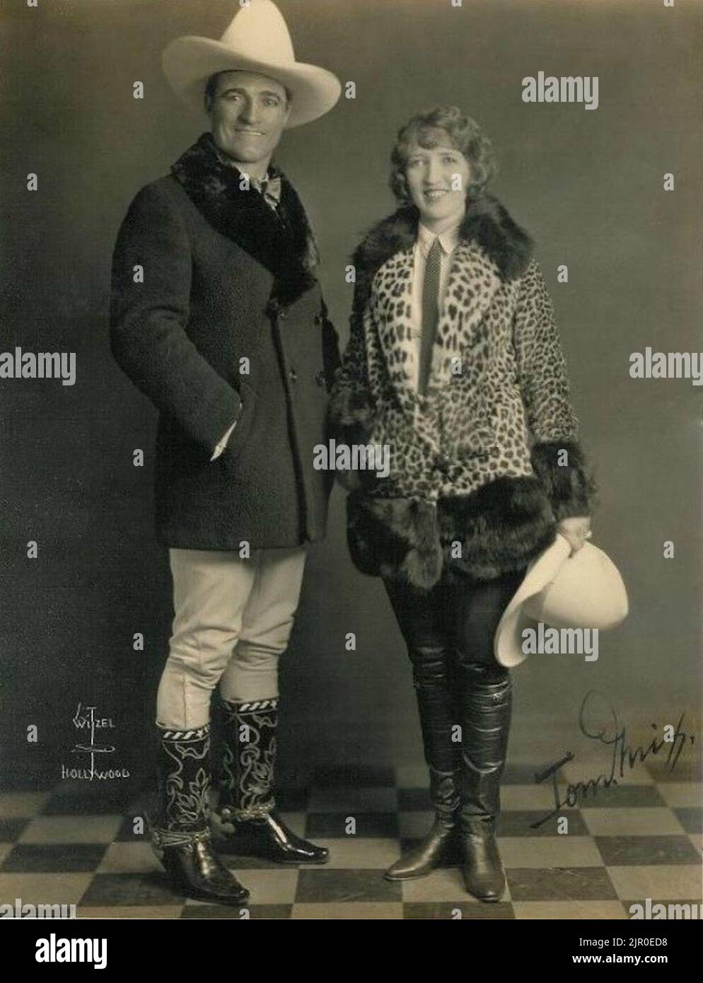 Tom Mix & Victoria Forde von Witzel Stockfoto