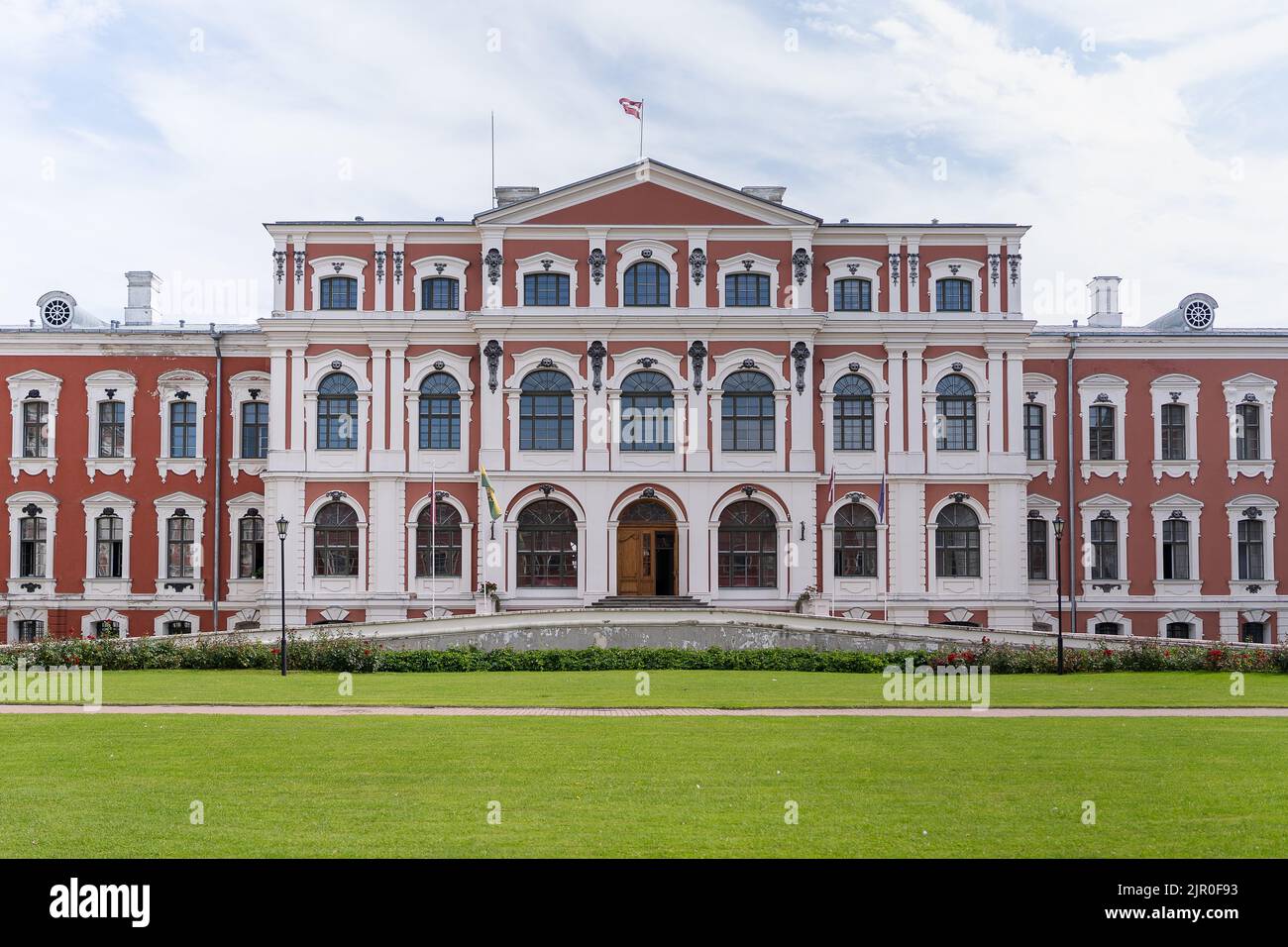 Jelgava Palast auch als Mitava Palast bekannt, entworfen vom russischen Barockarchitekten Bartolomeo Rastrelli in Jelgava, Lettland Stockfoto