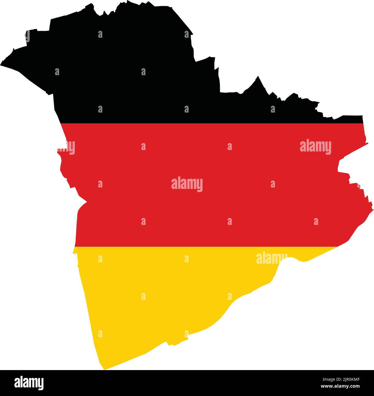 Flaggenkarte von RECKLINGHAUSEN, DEUTSCHLAND Stock Vektor