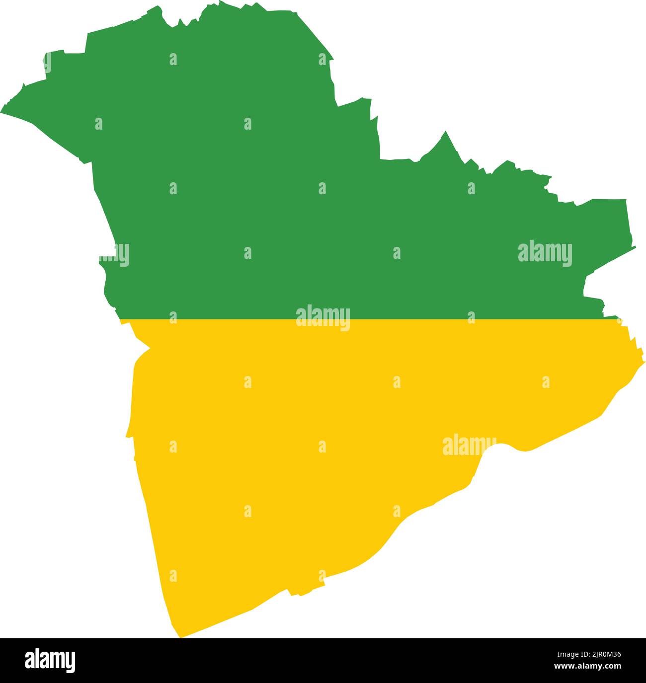 Flaggenkarte von RECKLINGHAUSEN, DEUTSCHLAND Stock Vektor