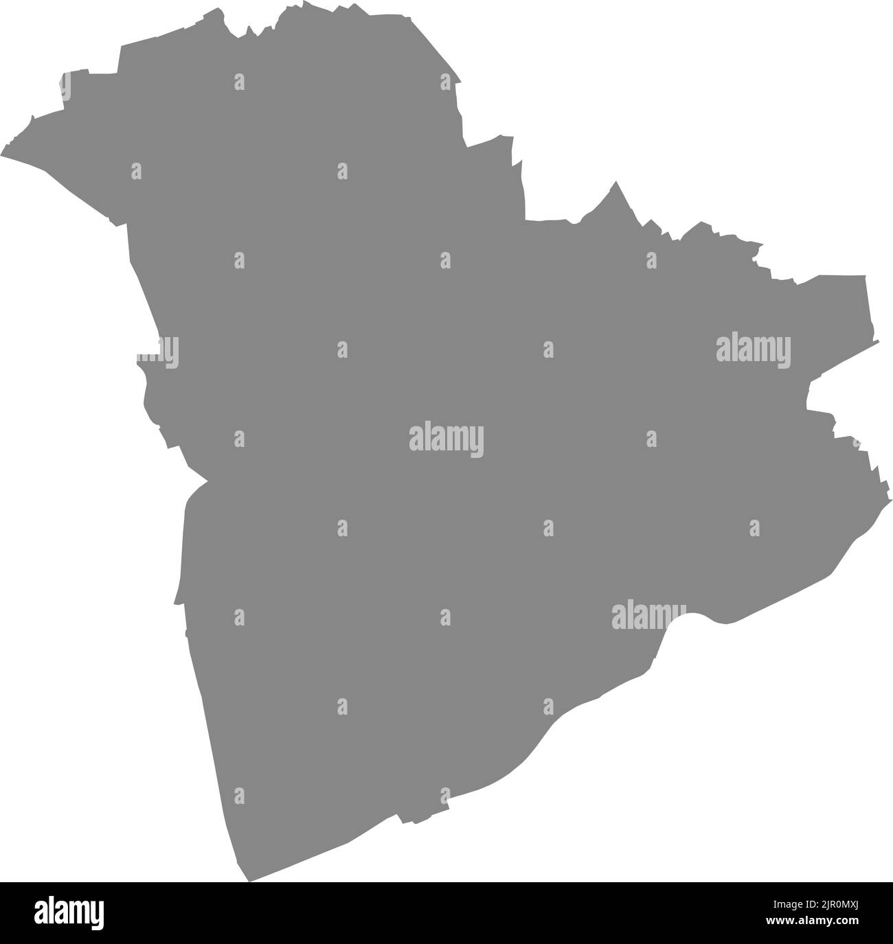 Graue Karte von RECKLINGHAUSEN, DEUTSCHLAND Stock Vektor