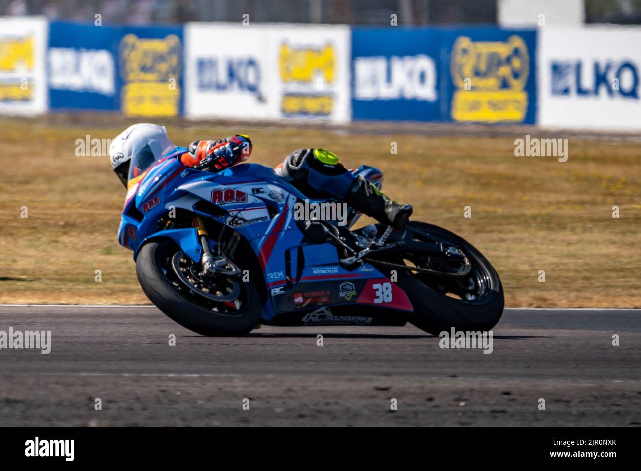 Ryan Cringle #38 AGR Motorsport Honda Pirelli Superstock National Championship Thruxton 2022 Stockfoto