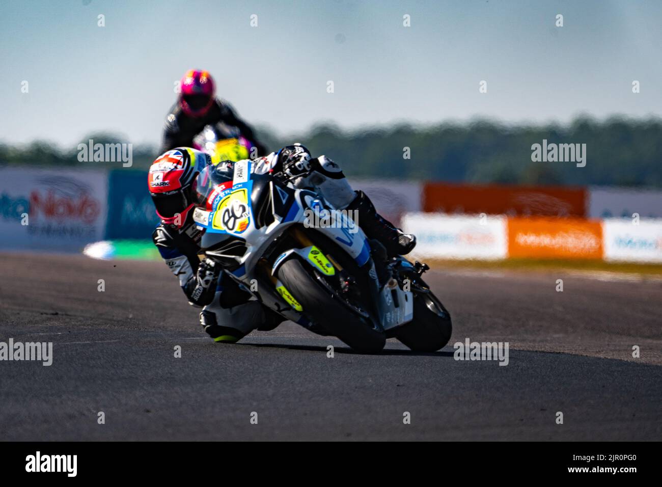 Charlie Nesbitt #86 Buildbase Suzuki Pirelli Superstock National Championship Thruxton 2022 Stockfoto