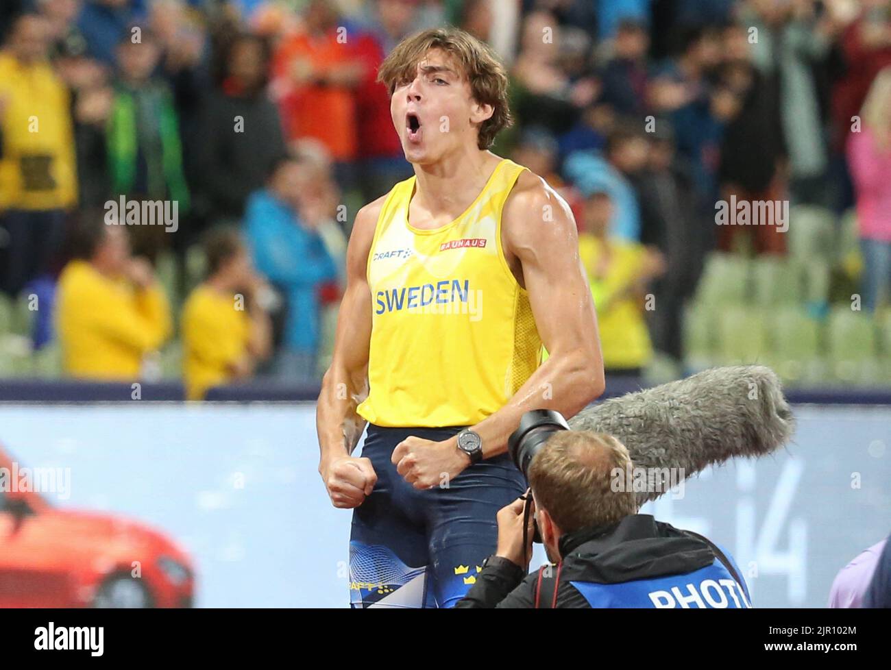 Armand Duplantis of Sweden Finale der Männer Stabhochsprung während der