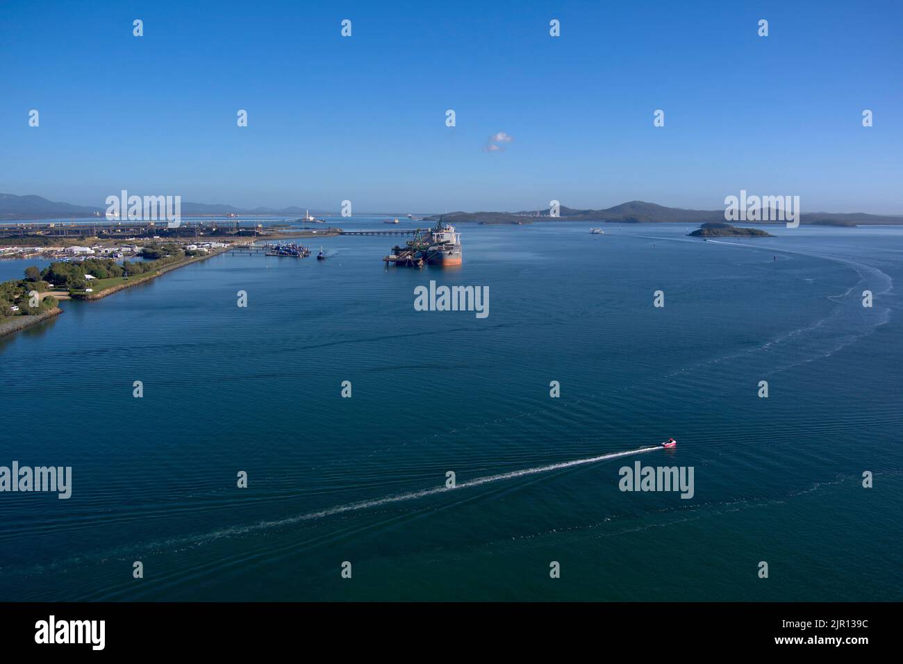 Antenne von Gladstone Queensland Australien Stockfoto