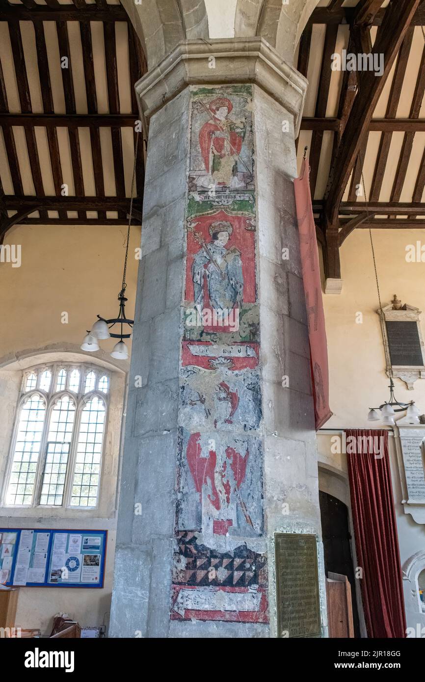 Church of St Lawrence, Alton, Hampshire, England, Großbritannien, Ein Gebäude der Klasse I, das für die abschließende Aktion der Schlacht von Alton bekannt ist Stockfoto