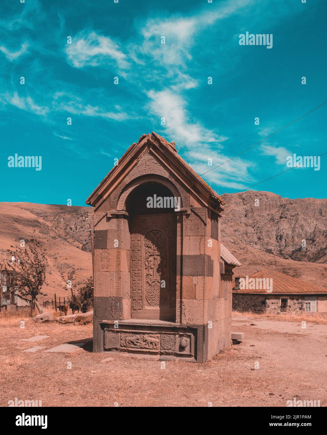 Gomk-Kapelle, Dorf Gomk aus dem 13.. Jahrhundert, Region Vajots Dzor ...