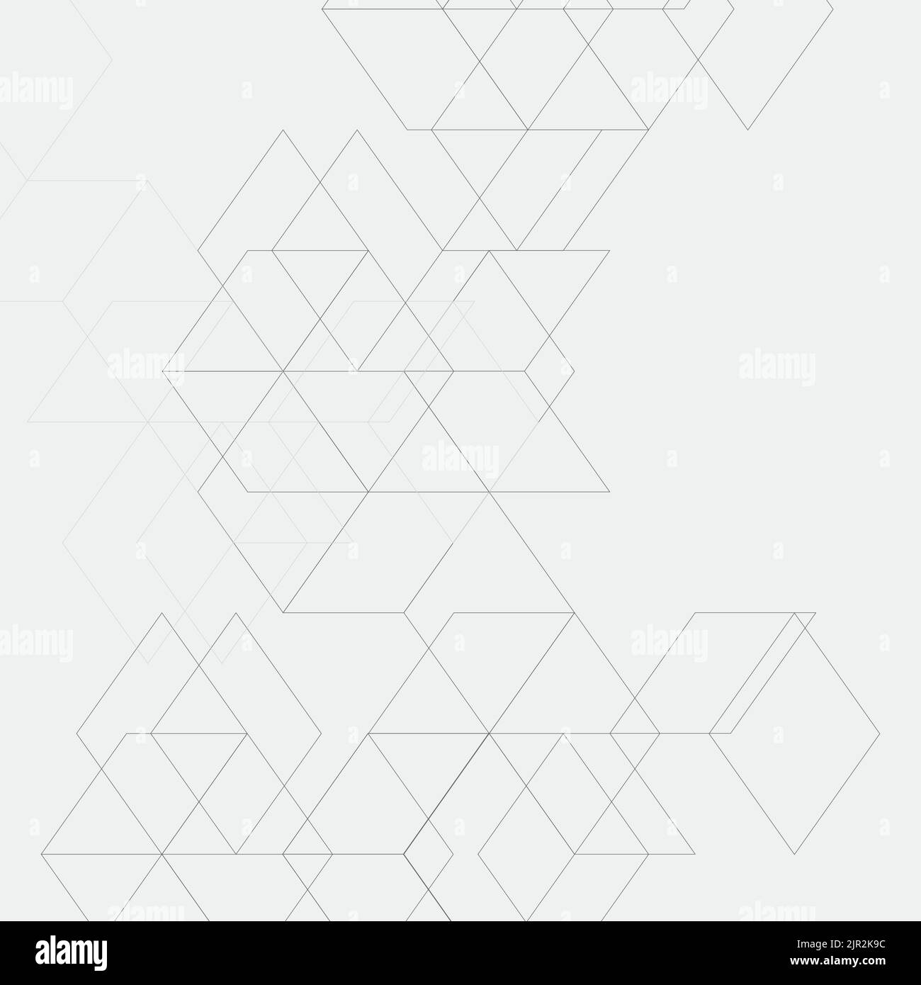 Abstraktes Schwarzes Linienmuster Sechseck. Kreatives, Minimalistisches Design Stock Vektor