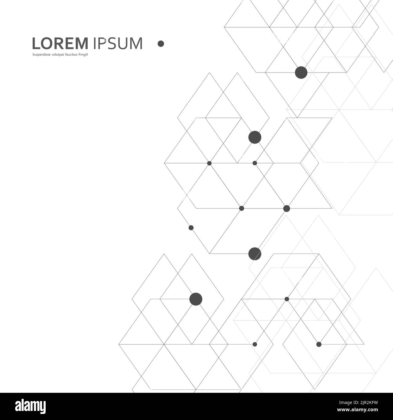 Vektor Abstrakter Geometrischer Hintergrund. Fantasie von Sechsecken Stock Vektor