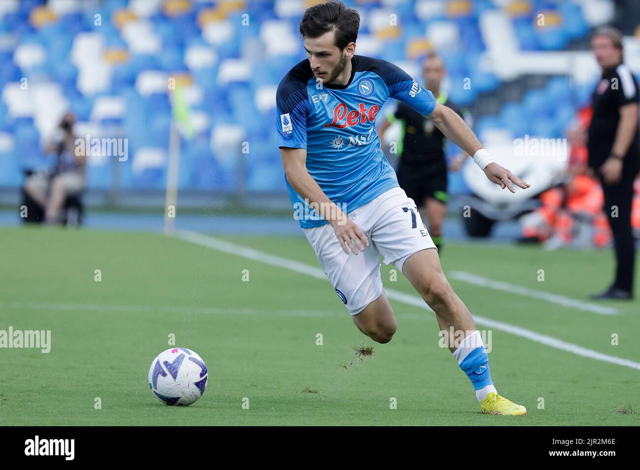 Naples, Italien, 21/08/2022, Diego Armando Maradona Stadium, Naples, Italien, 21. August 2022 Naples, Italien, 21/08/2022, Diego Armando Maradona Stadium, Naples, Italien, 21. August 2022