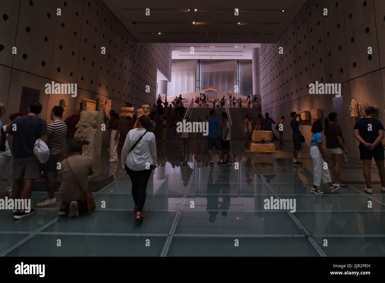 Innenansicht des Akropolis-Museums in Athen Stockfoto