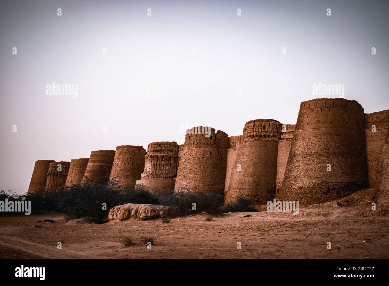Eine schöne Aufnahme des Derawar Fort in Pakistan Stockfoto