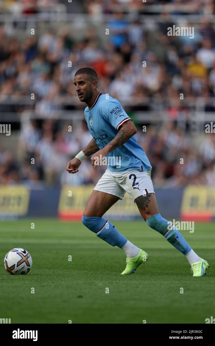 NEWCASTLE, GROSSBRITANNIEN, 21/08/2022, KYLE WALKER, MANCHESTER CITY FC, 2022Credit: Allstar Picture Library/ Alamy Live News Stockfoto