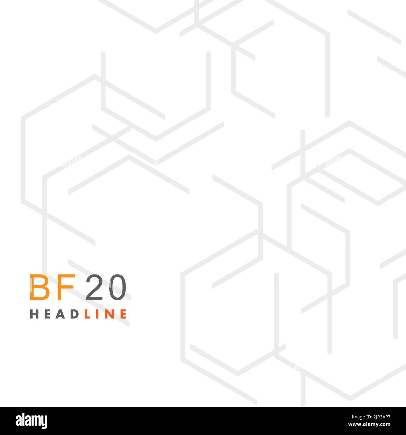 Technischer Hintergrund mit Sechskantlinie und Punkten Stock Vektor