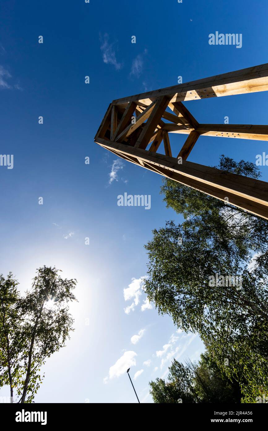 Tower, Lydney Harbour Art Trail. Gloucestershire. Stockfoto