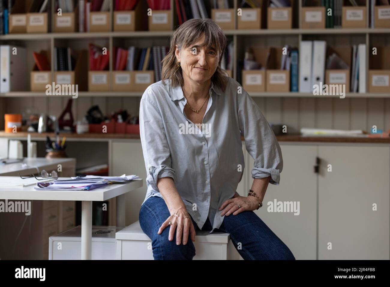 Baroness Beeban Kidron gab eine 30-jährige Karriere als erfolgreiche Hollywood-Filmregisseurin auf, um sich für den Schutz von Kindern vor Online-Schäden zu einsetzen. 04/08/22 Stockfoto