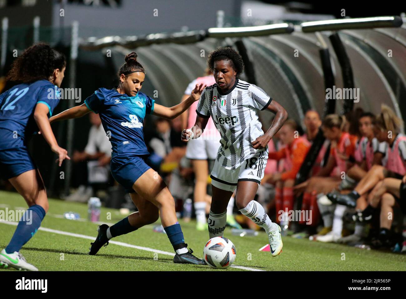 Beerensteyn von Juventus Women beim Fußballspiel Juventus Women und Qiryat FC der ersten Qualifikationsrunde der UEFA Women’s Champions League am 21. August 2022 auf dem Juventus Training Ground, Turin, Italien. Foto Nderim Kaceli Stockfoto