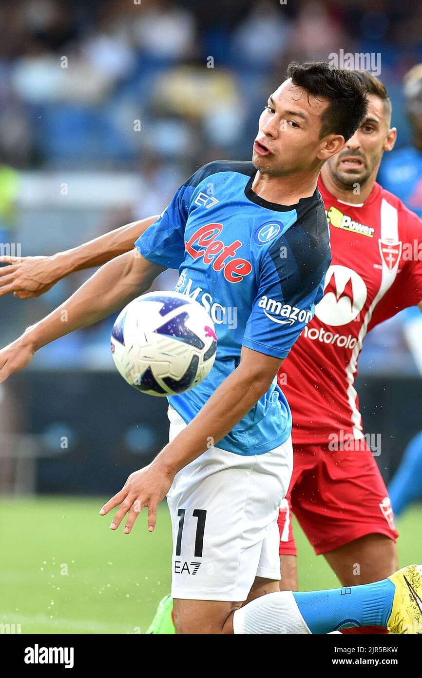 Diego Armando Maradona Stadium, Neapel, Italien, 21. August 2022, Lozano (Neapel) während des Diego Armando Maradona Stadium, Neapel, Italien, 21. August 2022, Lozano (Neapel) während des