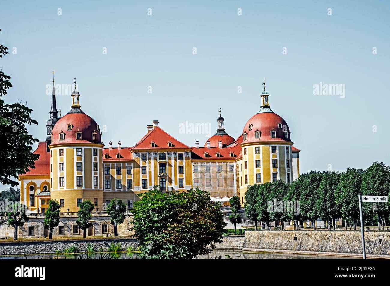 Schloss Moritzburg, Sachsen - Schloss Moritzburg bei Dresden, Sachsen, Deutschland Stockfoto
