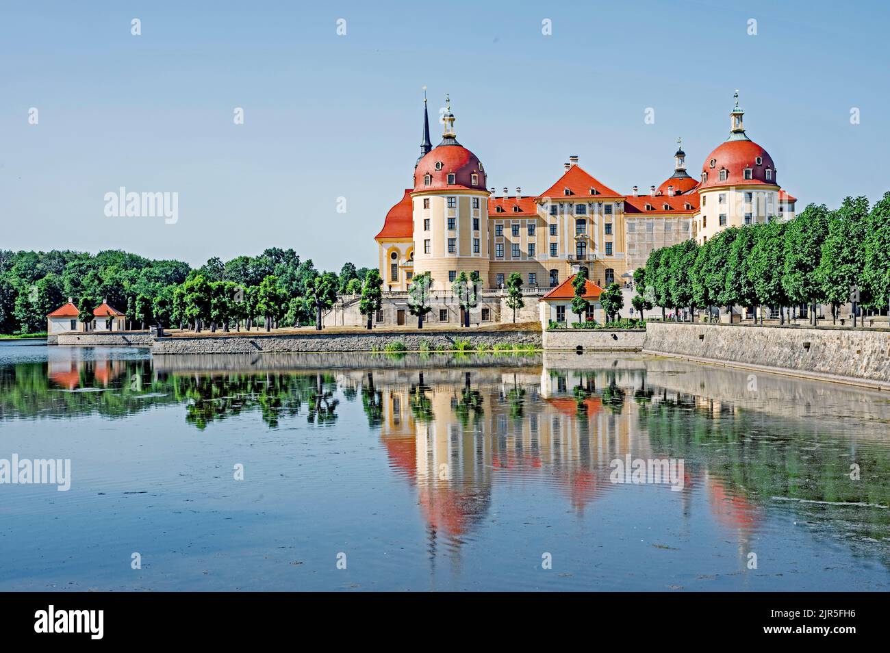 Schloss Moritzburg, Sachsen - Schloss Moritzburg bei Dresden, Sachsen, Deutschland Stockfoto