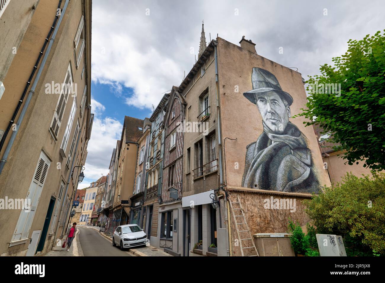 Chartres Frankreich. Street Art Stockfoto