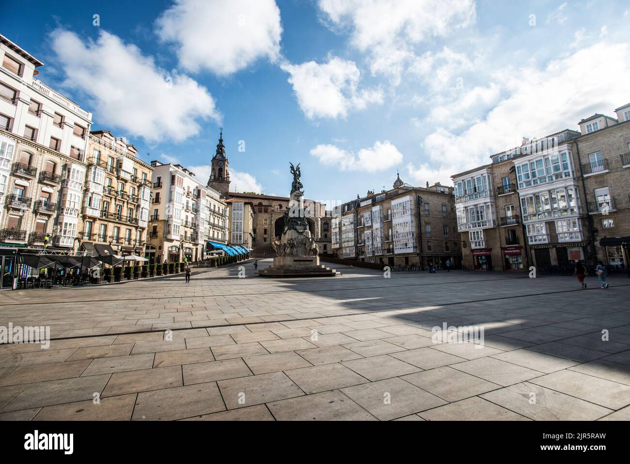Plaza de la Virgen Blanca, Vitoria, Baskenland Stockfoto