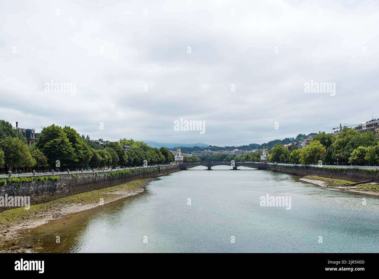 María Cristina-Brücke, San Sebastian, Baskenland Stockfoto