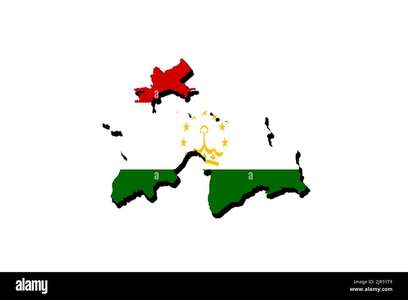 Mapa de tajikistan bandera Ausgeschnittene Stockfotos und -bilder - Alamy